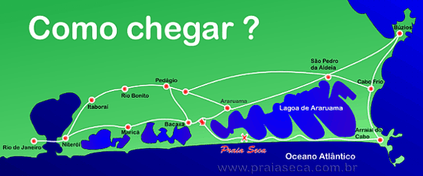 Os caminhos que levam a Praia Seca.